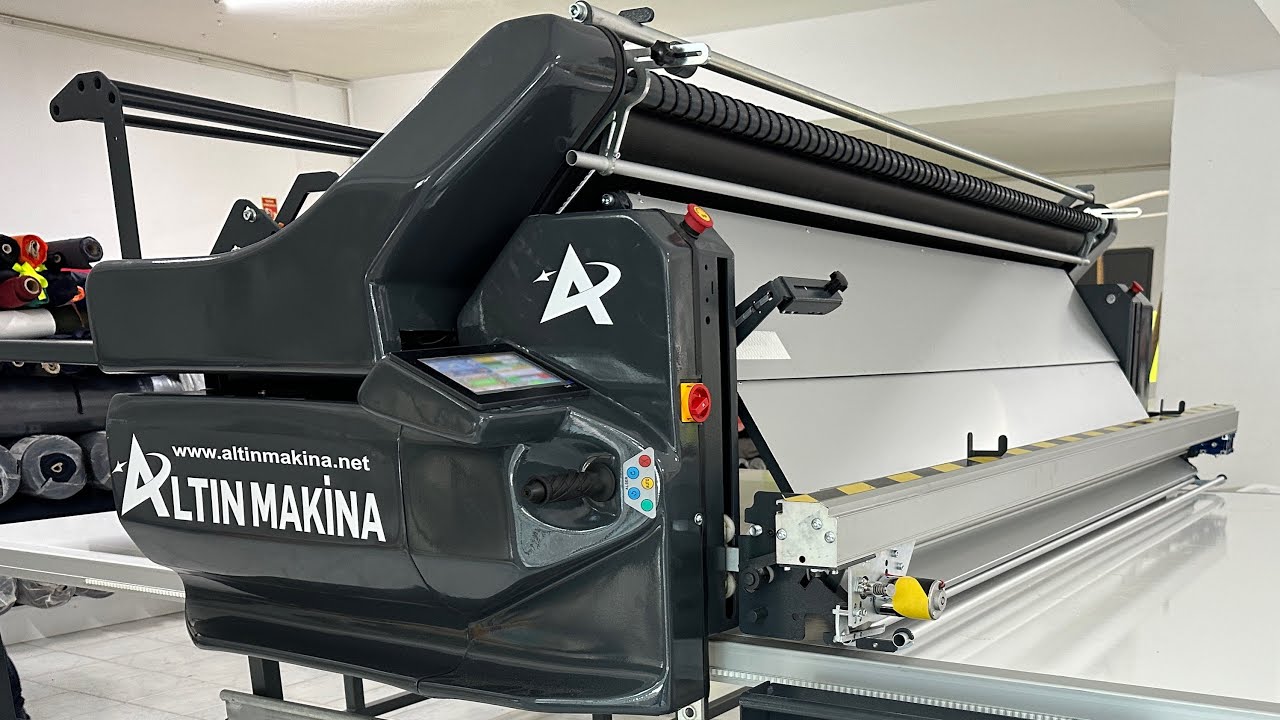 ALTIN MAKINA FULL OTOMATIK KUMAŞ SERIM MAKINASI 25 METRE MASA  WAERTEKS TEKSTİL /BUCA/İZMİR