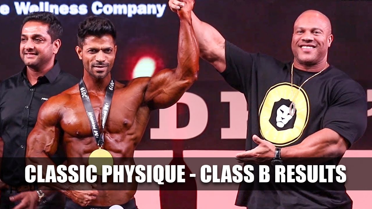 Classic Physique Class B Results - Amateur Olympia India 2019