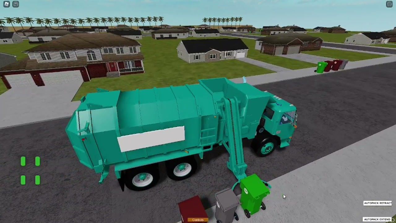 Various Roblox Trash Trucks around the World