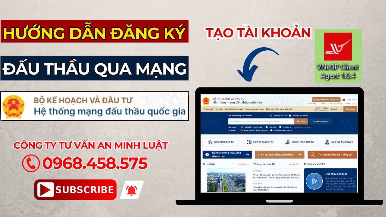Đăng ký tài khoản Muasamcong.mpi.gov.vn Hệ Thống Mạng Đấu Thầu Quốc Gia (EGP) bằng CHỮ KÝ SỐ