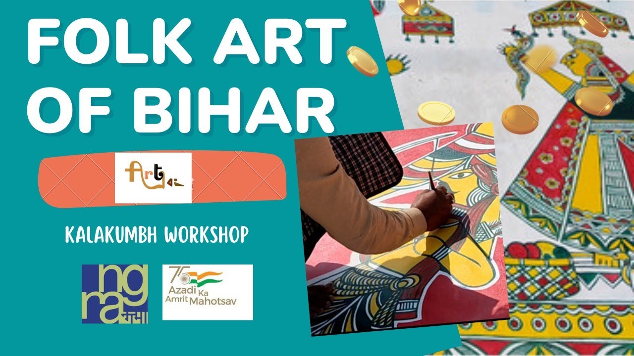 Manjusha painting ll Art workshop ll Folk Art ll kalakumbh ll Art Ebong ll Bihar Art ll Artist work