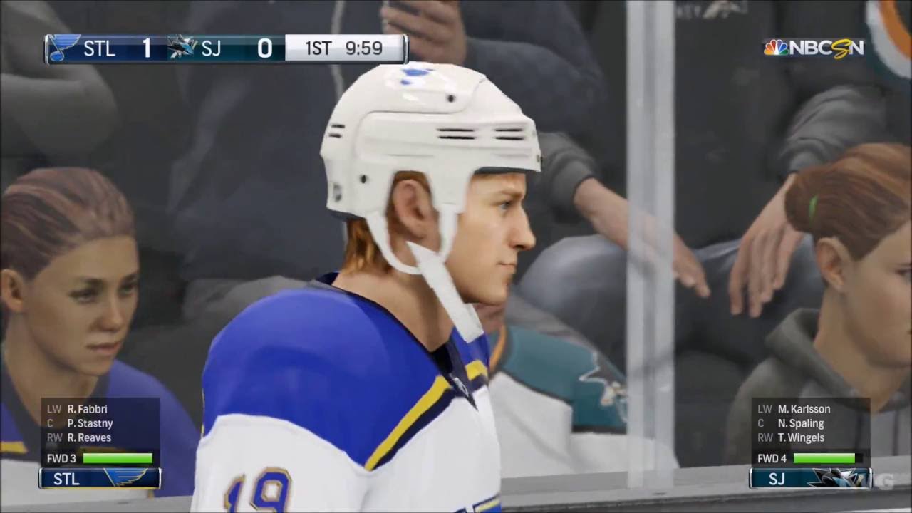 NHL 17 - St. Louis Blues vs San Jose Sharks | Gameplay (HD) [1080p60FPS]