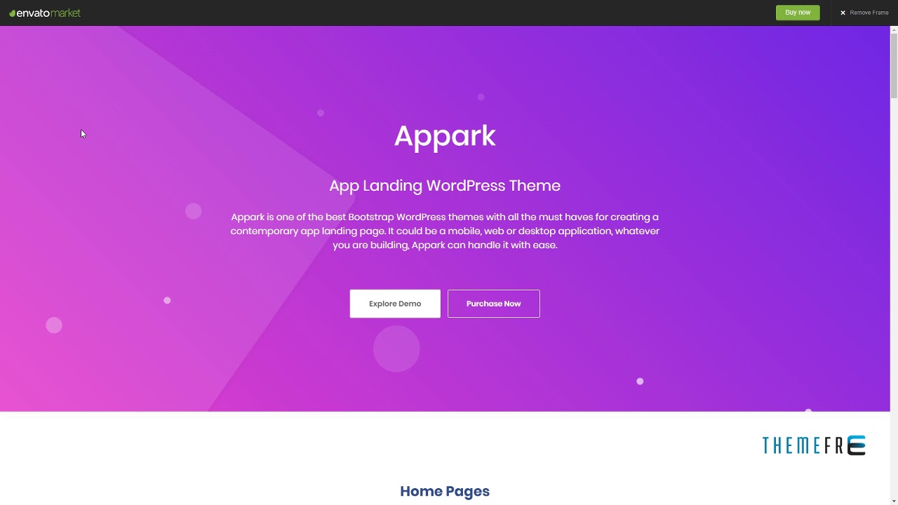 Appark -&ldquo; App Landing WordPress Theme      Smith P&eacute;pin