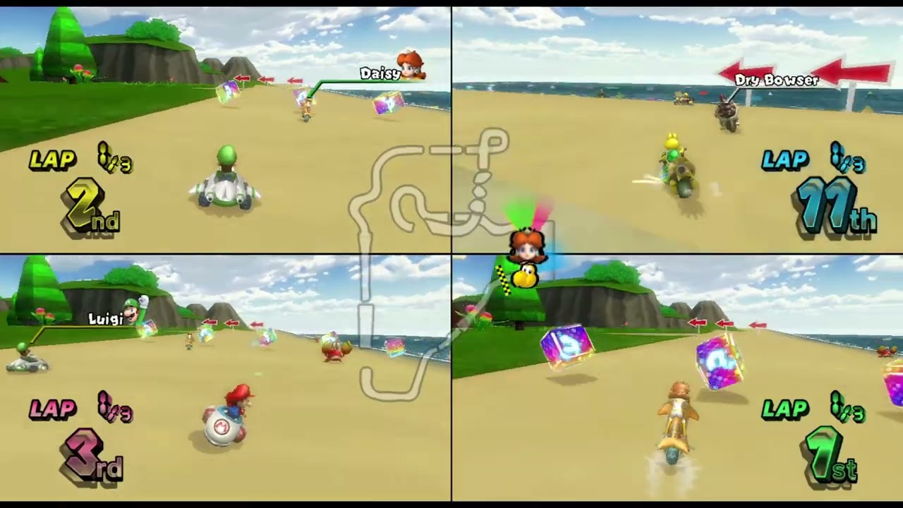 Mario Kart Wii Custom Tracks ✦ 4 Players #580