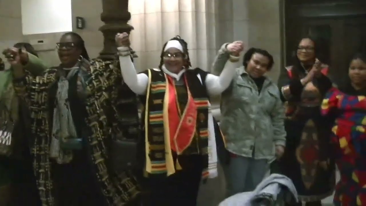Unity Circle for Black History Month in Cleveland