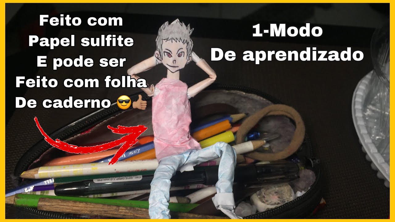 Como fazer o seu próprio boneco de papel- fazendo peças de roupas...