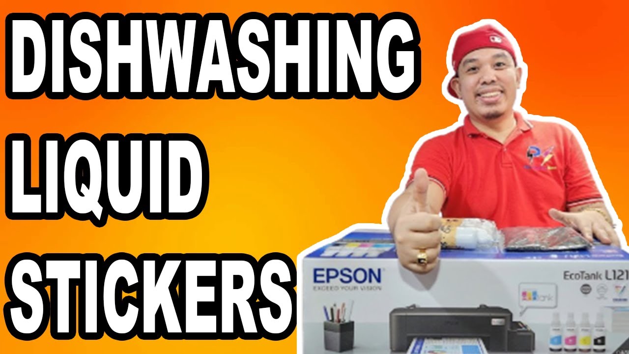 DISHWASHING LIQUID STICKERS | The Printing Shock | Marlon Ubaldo