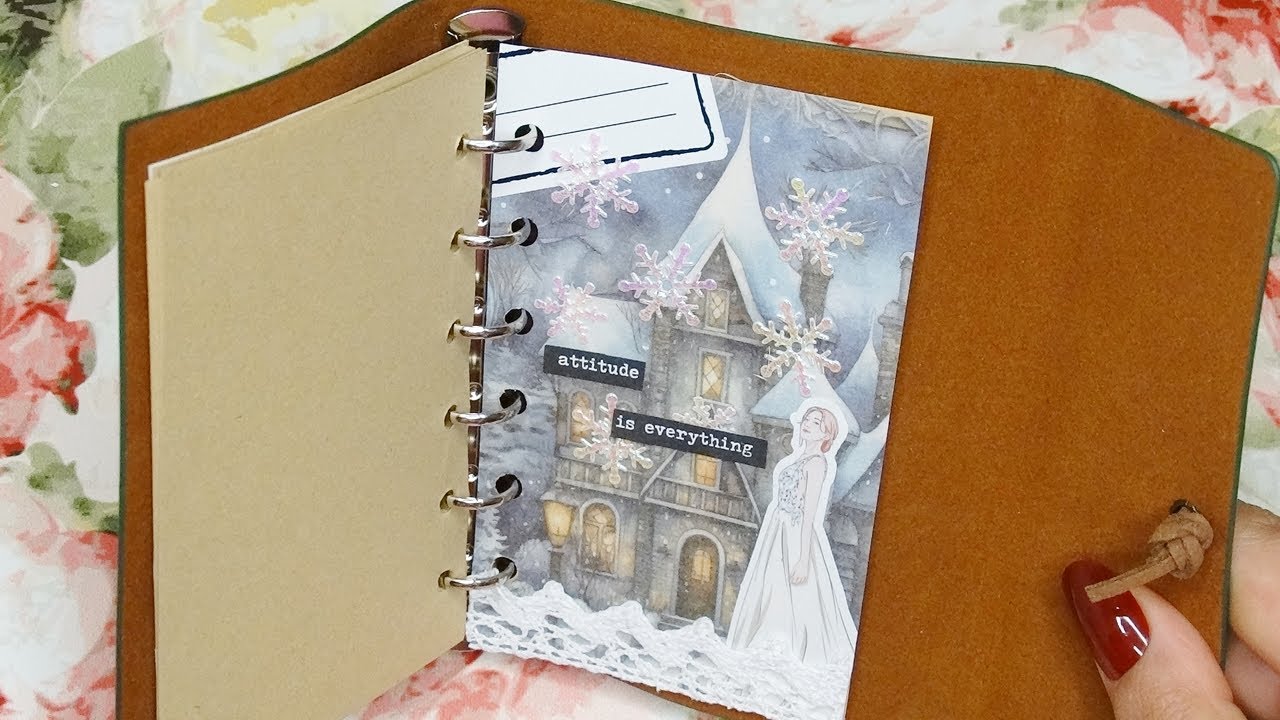 Christmas Winter Bullet Journal Page | Satisfying Aesthetic Stickers Collage