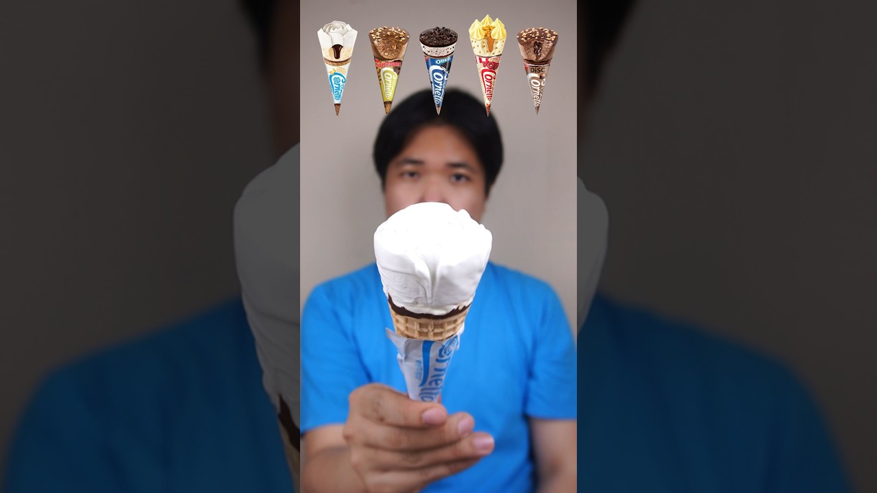 MAKAN BERBAGAI VARIAN ES KRIM CORNETTO DARI WALL'S #asmr #mukbang