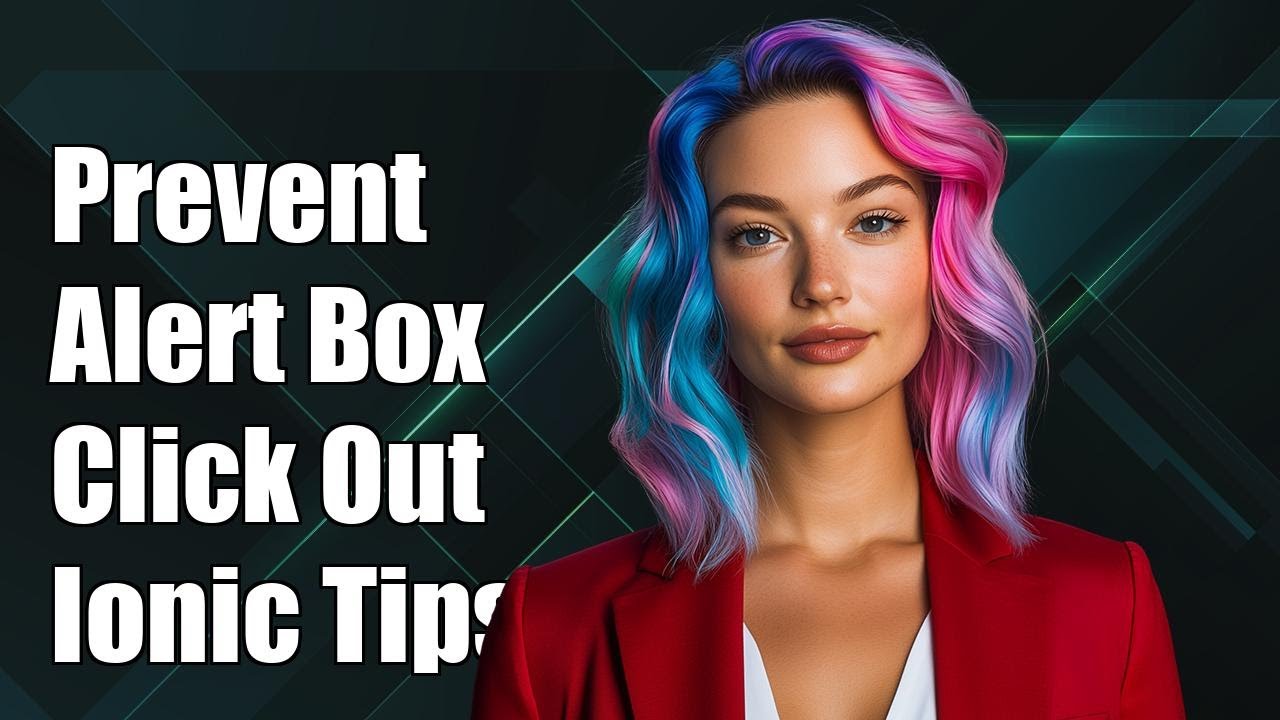 Prevent Dismissing Alert Box on Click Outside in Ionic Framework
