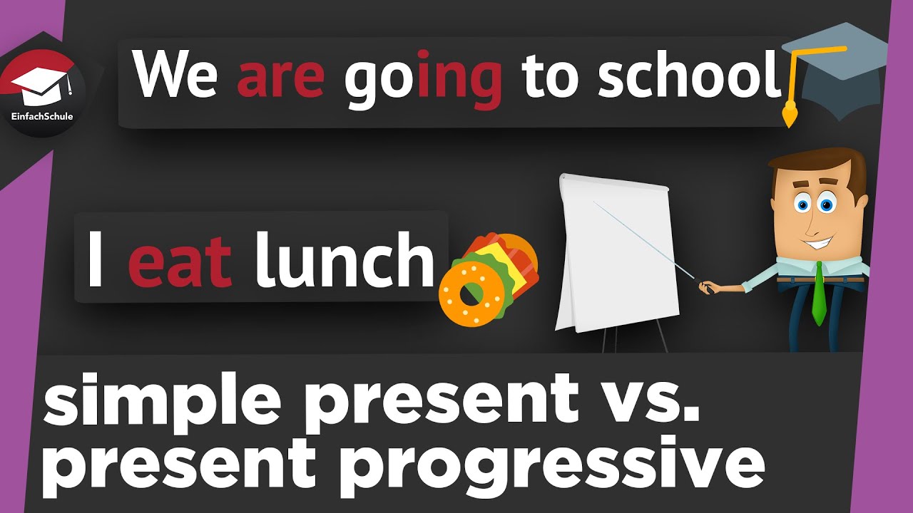 Unterschied Simple Present und Present Progressive erklärt - Bildung, Gegenwart und Zukunft erklärt!