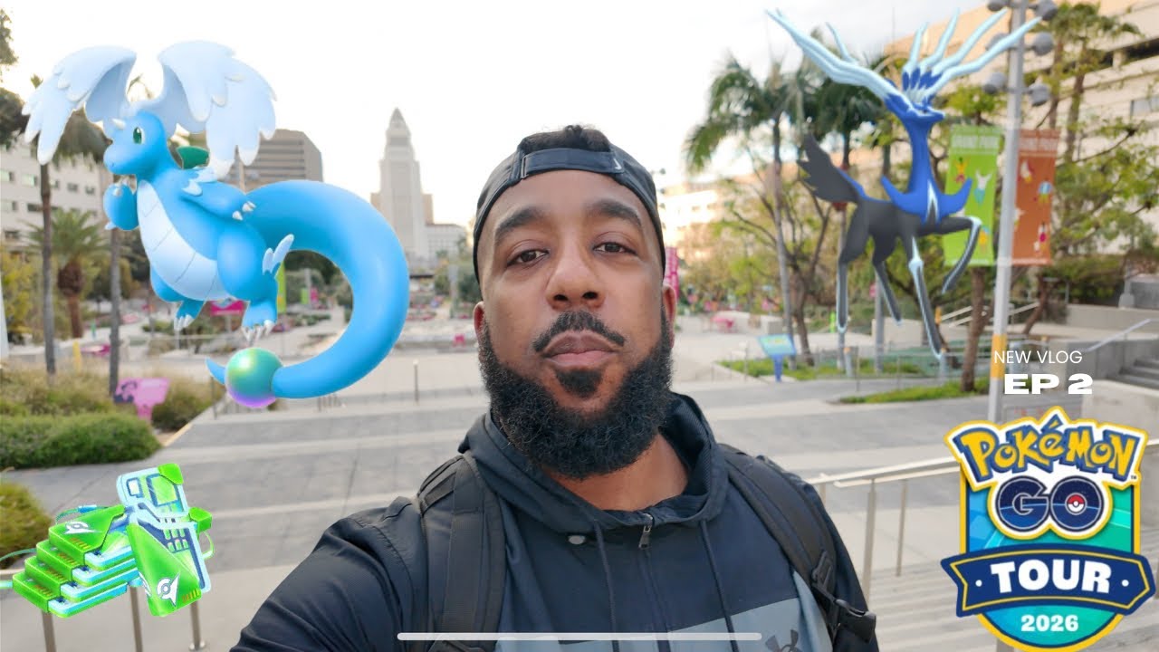 I played Kalos Tour & MEGA NIGHT in LA! Day 1!! Grinding Raids & Enjoying the Views! (Pokémon GO) 