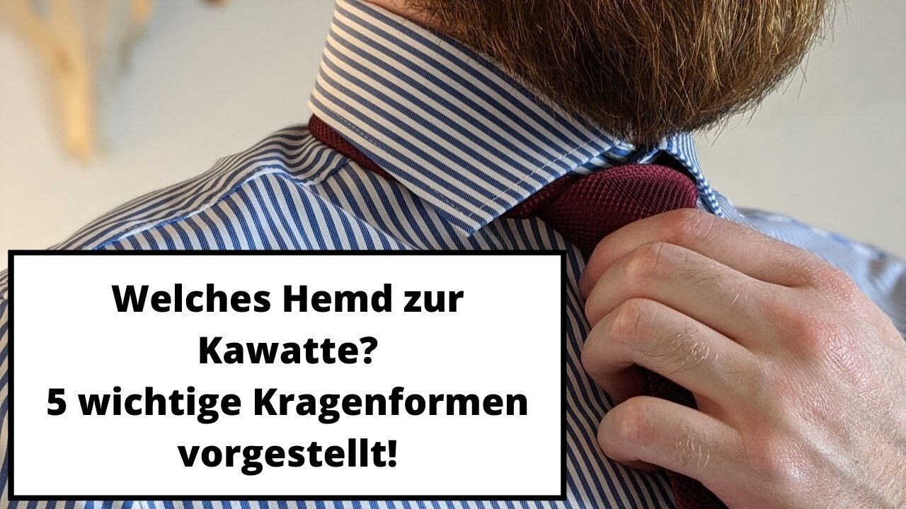 Welche Hemdkragen gibt es & welcher eignet sich für eine Krawatte? 5 Kragenformen vorgestellt!