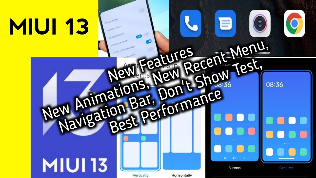 Best Super Smooth MIUI 13 Stable System Launcher With New Animations,New Recent Menu,Navigation Bar