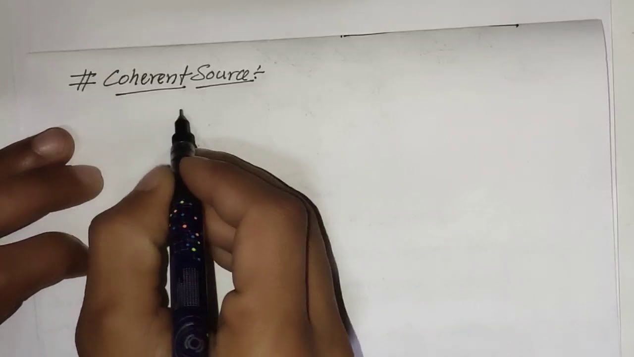 coherent source and incoherent sources