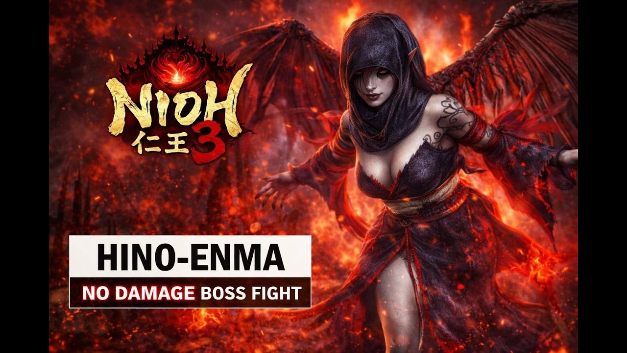 Nioh 3 - HOW TO BEAT Hino-enma Boss Guide (No Damage)