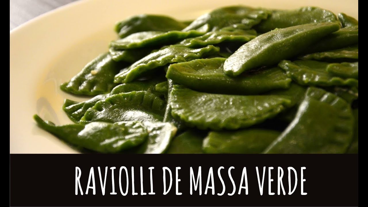 Green Ricotta Ravioli recipe / Ravioli verde de ricota
