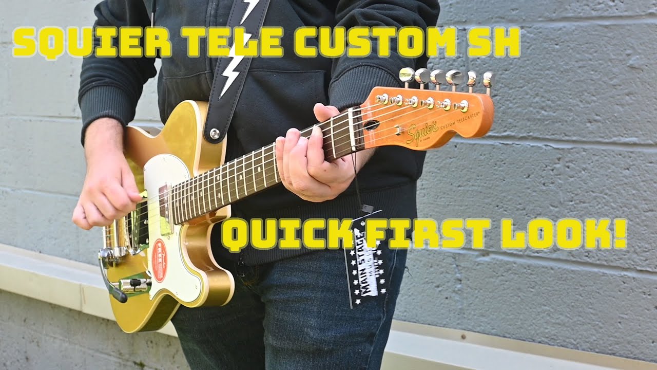 Squier Telecaster Custom SH Classic Vibe w Bigsby Quick First Look!