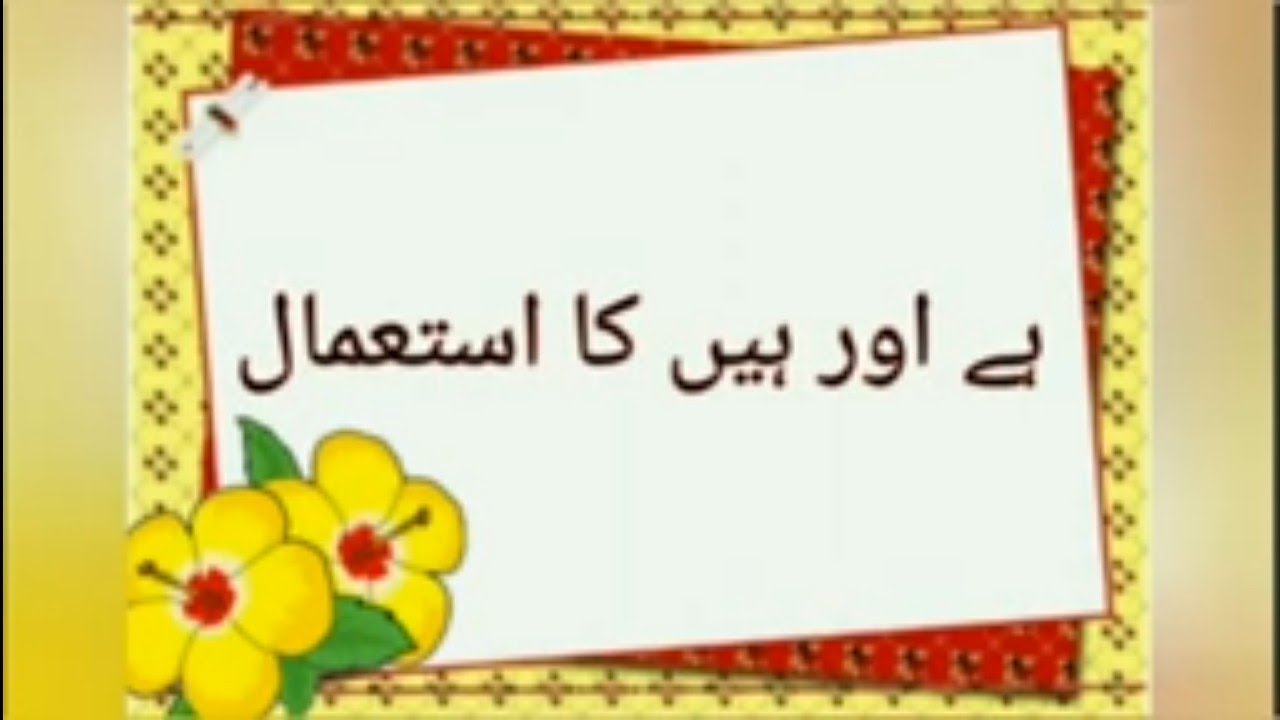 Hai Aur Hain ka Istemaal | Explanation with Examples