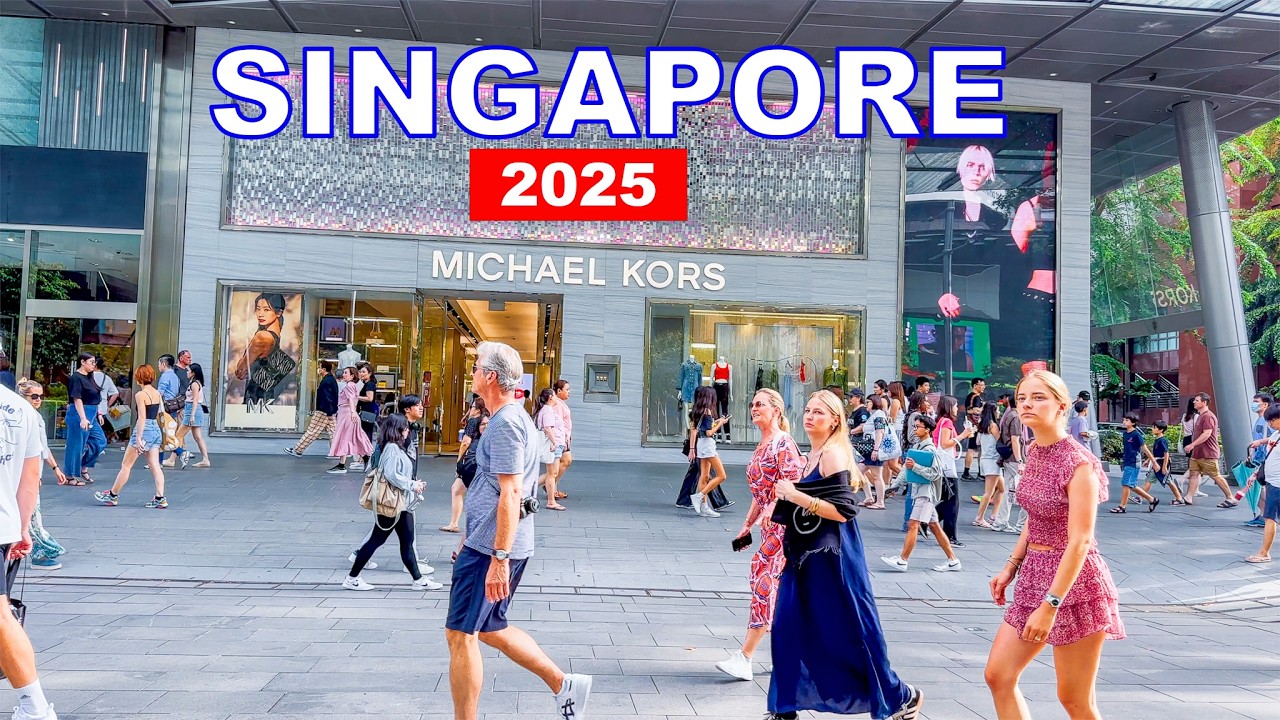 🇸🇬 4K HDR | Singapore City Centre 2025 | Tanjong Pagar | Boat Quay | Orchard Road 🌸🌳🏙️😍🛍️