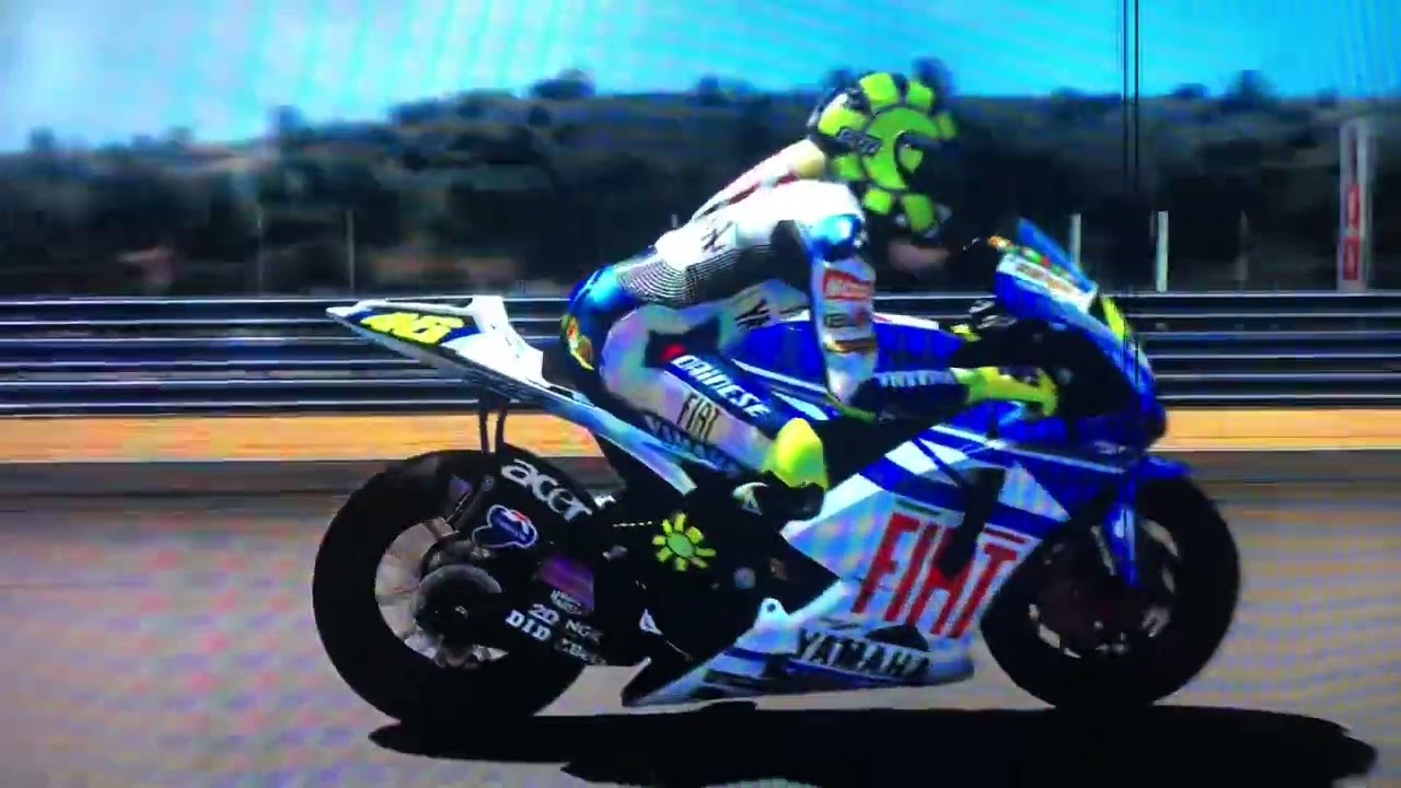 MOTOGP ‘07 XBOX 360 ESTORIL LAPS 3 VALENTINO ROSSI FIAT YAMAHA TEAM YAMAHA YZR-M1