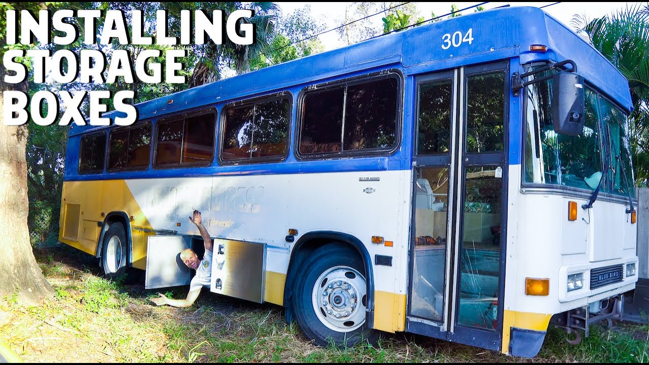 Installing Undercarriage Storage Boxes the Easy Way in This Transit Bus Conversion