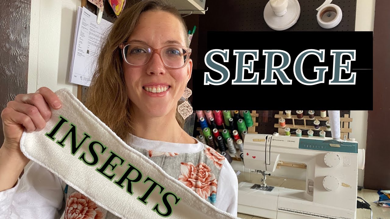 How to Sew Adult Cloth Diaper Inserts: Part 3 Serge