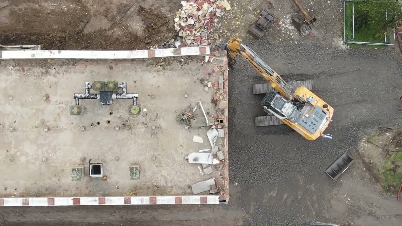 Déconstruction immeubles LMH Boulevard de Metz Lille - drone Artzone