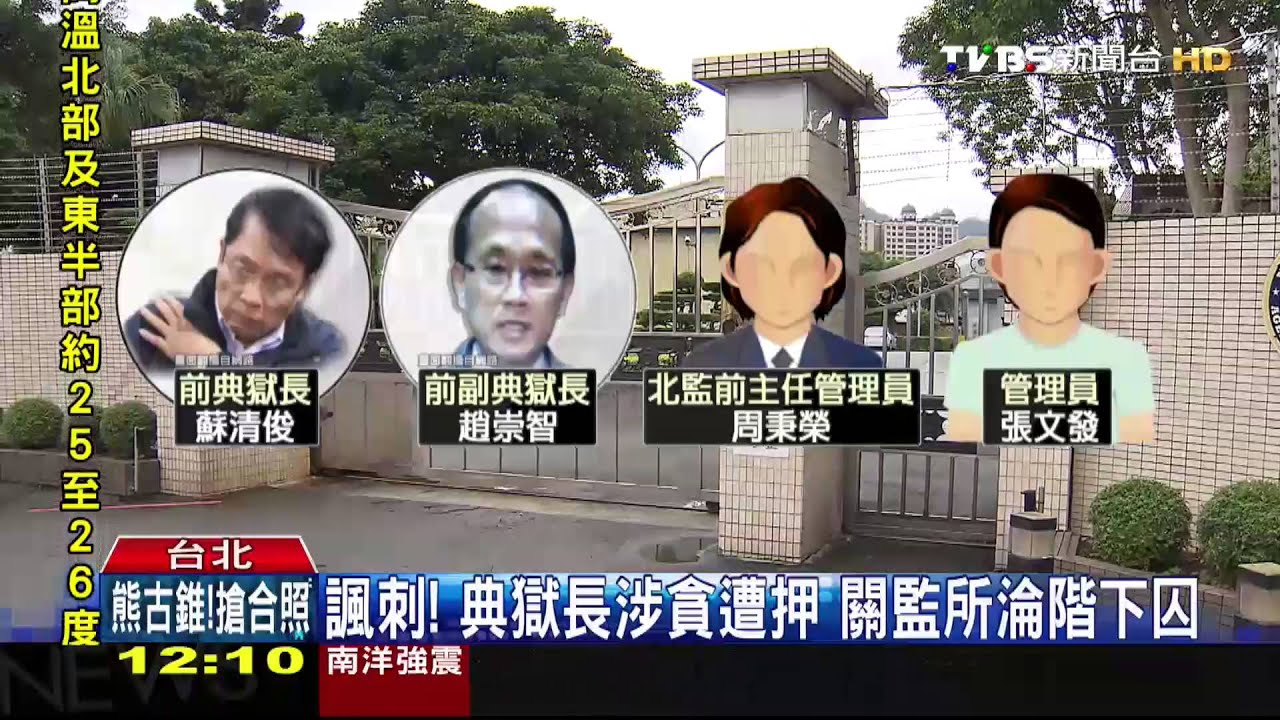 諷刺！典獄長涉貪遭押　關監所淪階下囚