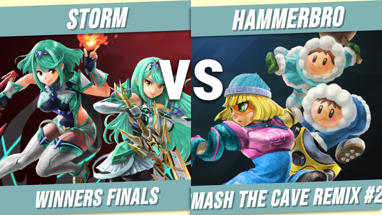 storm (Pyra/Mythra) vs HammerBro (Min Min, Ice Climbers) | Smash the Cave REMIX #23 - Winners Finals
