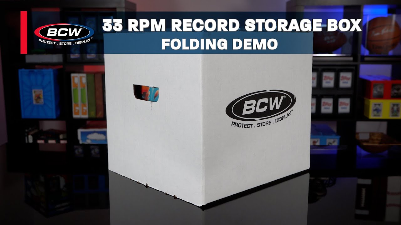 33 RPM Record Storage Box Folding Demo