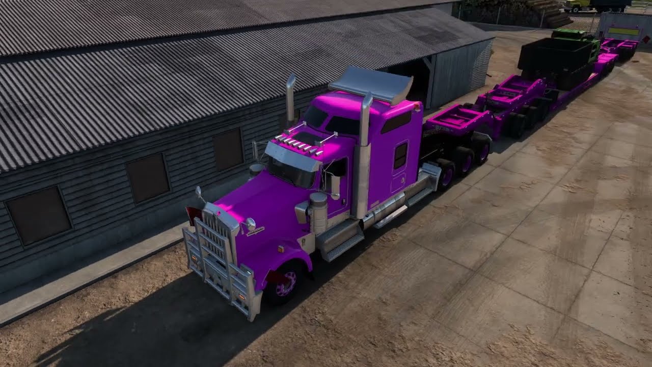 Kenworth W900 |  Moviendo transportador de orugas de 10 toneladas  | American Truck Simulator | #192