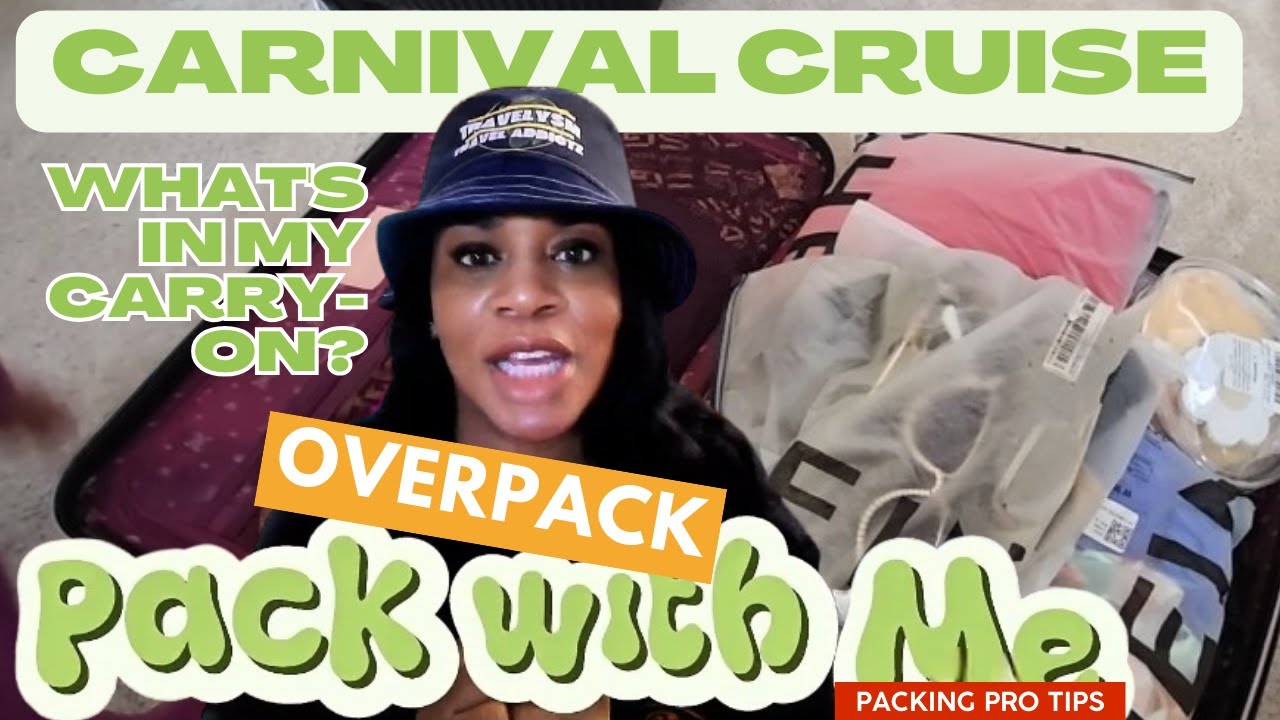 What to pack for a 5 night Carnival Cruise|Overpacked Backpack + Carry On| #fy