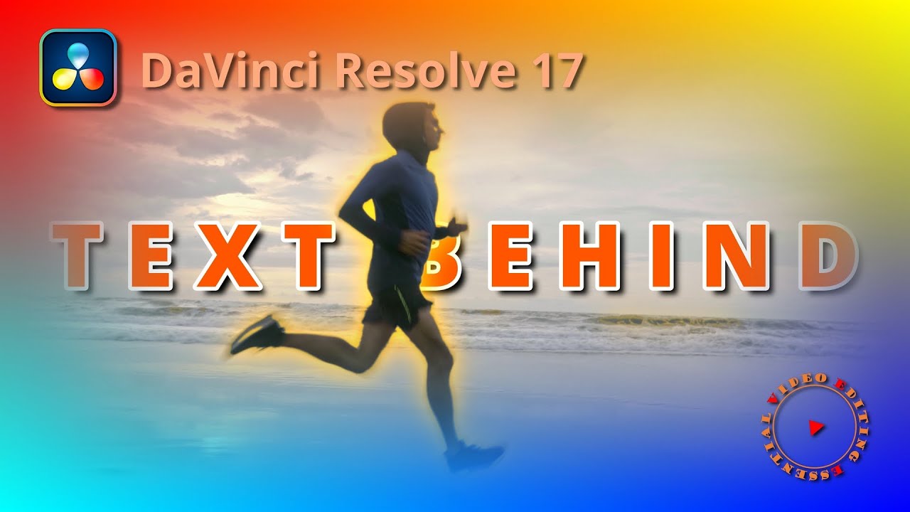 Create Text Title Behind Moving Objects without Rotoscoping in DaVinci Resolve