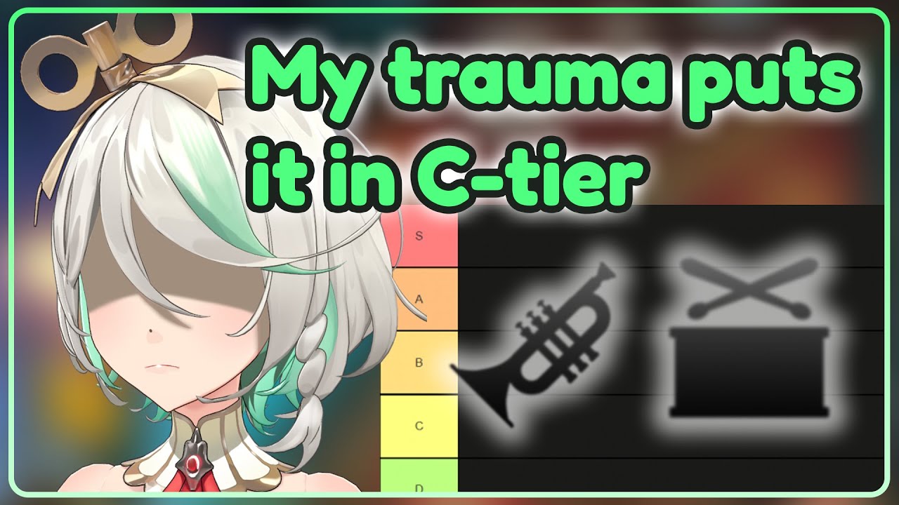 Ceci's tier list but her trauma keeps on pulling the instruments down