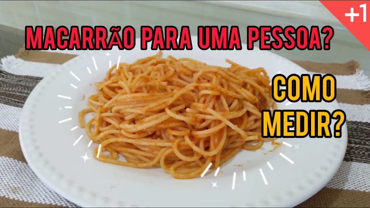 QUANTIDADE CERTA DE MACARR&Atilde;O PRA UMA PESSOA | FAM&Iacute;LIA BRABO