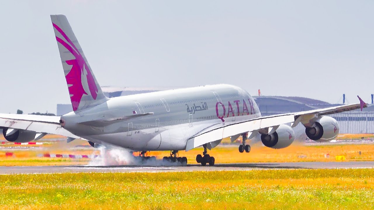 ✈️ 100 BIG PLANES LANDING & TAKEOFF at Paris CDG AIRPORT | 4K |  PLANE SPOTTING from Close Up!