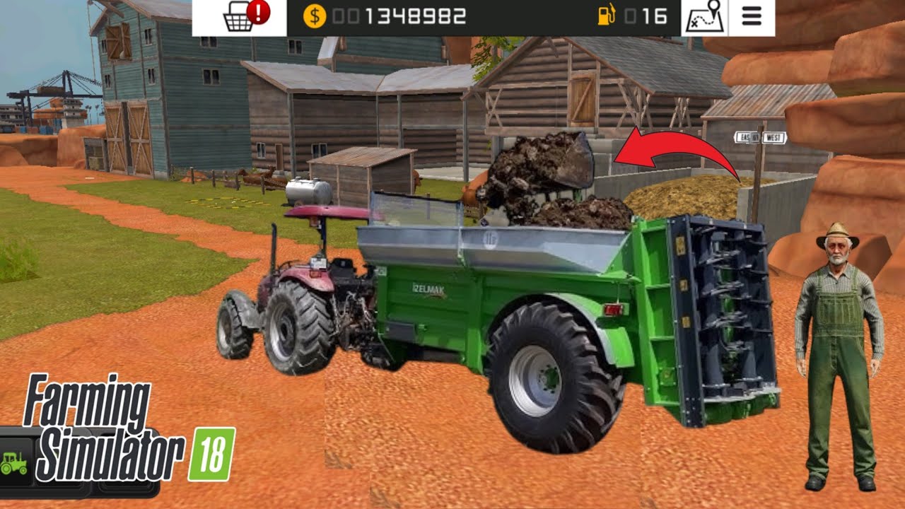 Fs18 hayvan gübresi nereden alınır - traktör oyunu Farming simulator18