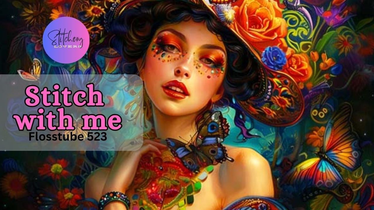 STITCH WITH ME: Stitch Along with HAED Dreams Of Butterflies | Flosstube #523 | STITCHERY LOVERS