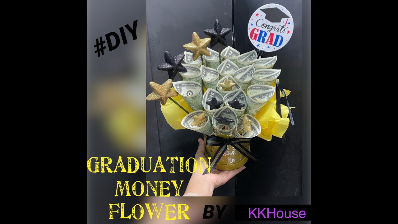 DIY Graduation Money Flower by KKHouse