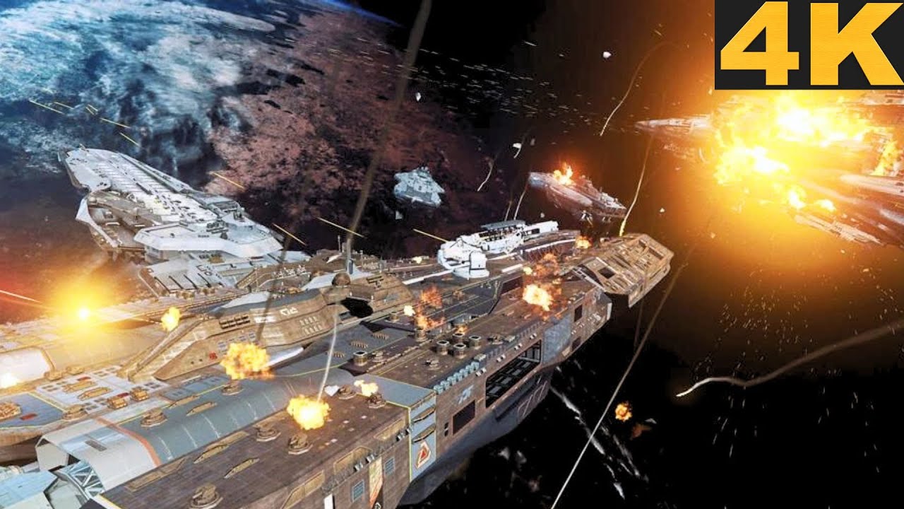 Earth vs Mars Space Battle Olympus & Retribution Destruction Epic FightScenes