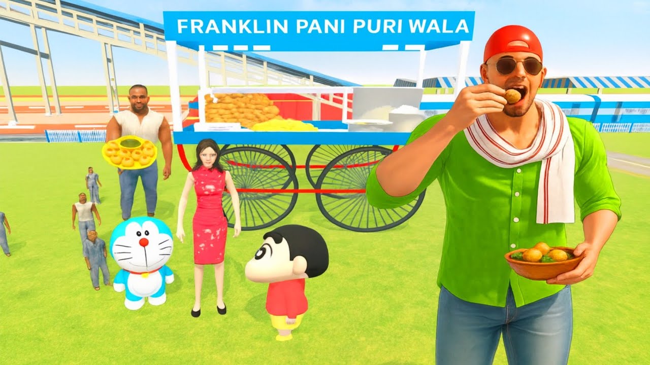 🔥 FRANKLIN BECOME PANI PURI WALA 💥😱 Indian Theft Auto Simulator 🍽️🤩