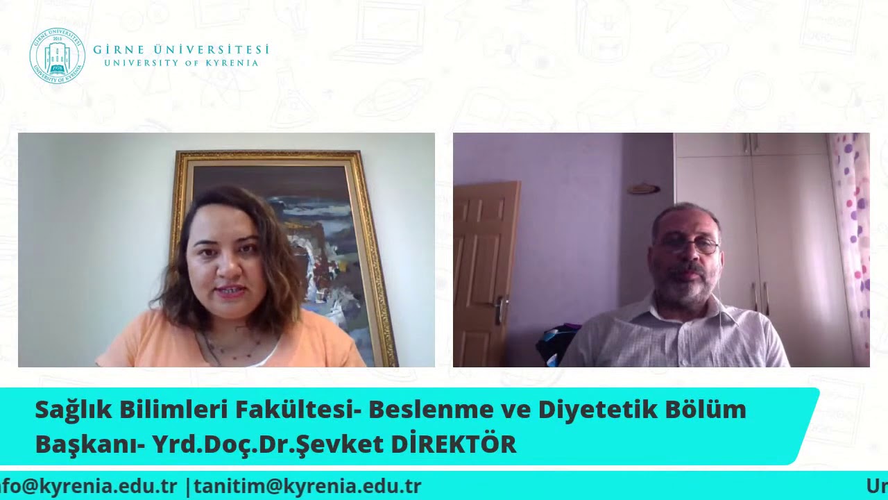 Girne Üniversitesi Sosyal Medya Sohbetleri Tanıtım Beslenme ve Diyetetik Şevket Direktör