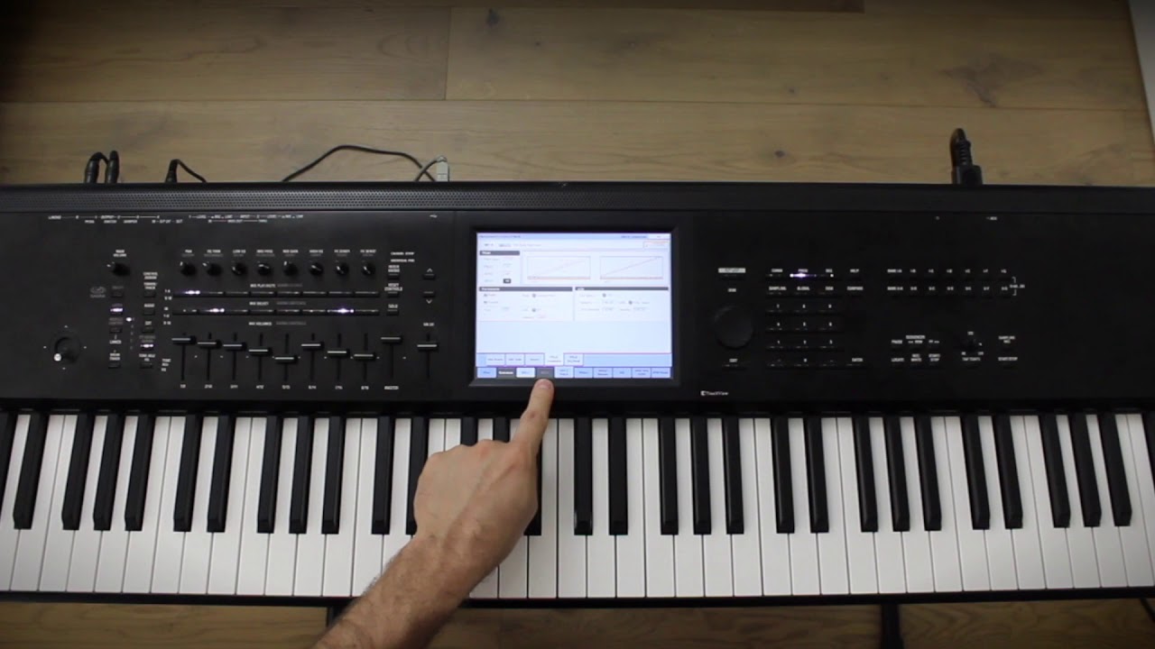 Учебное пособие Korg Kronos: назначение диапазона изменения высоты тона
