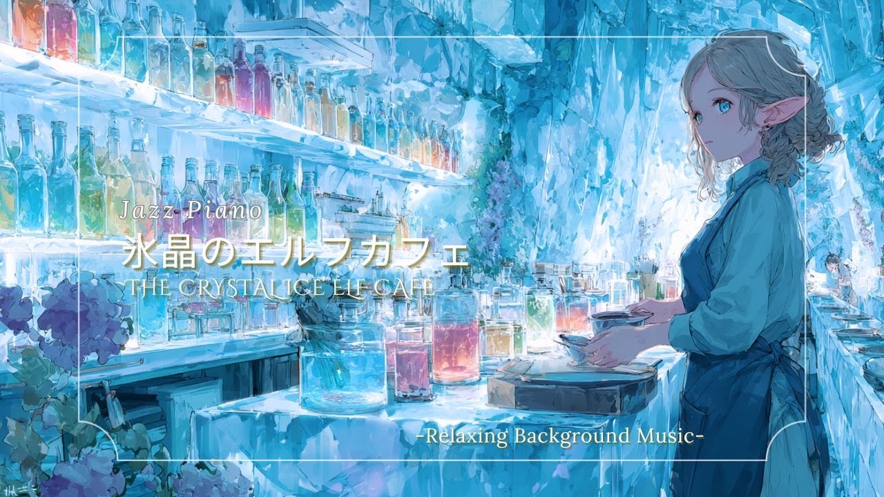 【ジャスピアノ/Jazz Piano】氷晶のエルフカフェ – The Crystal Ice Elf Café（作業用・睡眠用・勉強用）