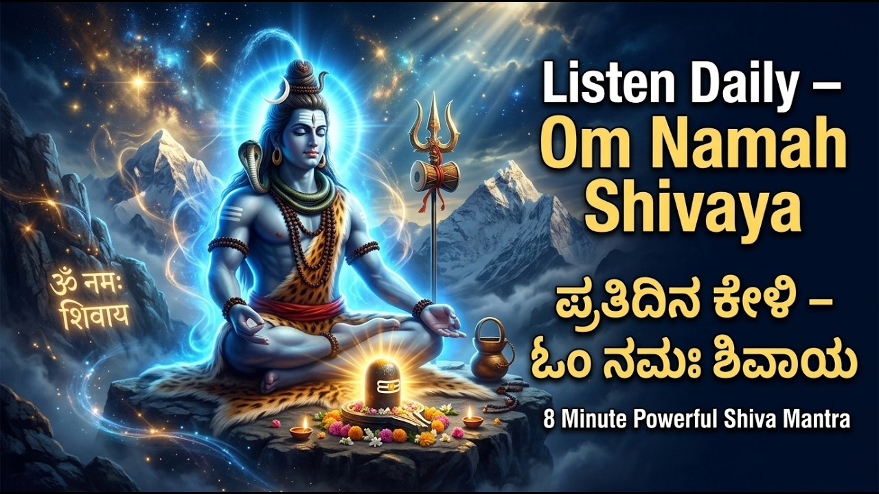 Shiva Mantra |Om Tatpurushaya Vidmahe | Om Namah Shivaya Chant |8 Minutes Divine Meditation
