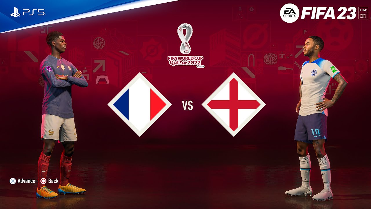 FIFA 23 - England Vs France - FIFA World Cup 2022 Qatar | Quarter final | PS5™ [4K ]
