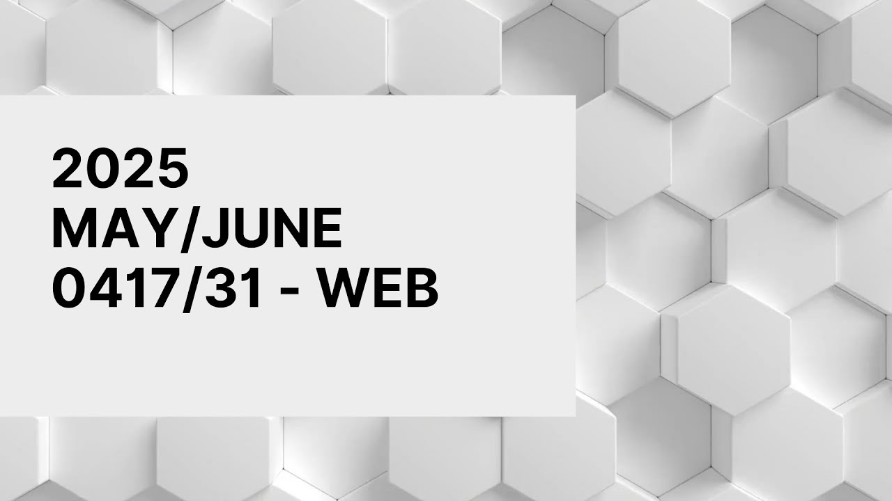 2025 May June 0417/31 WEB AUTHORING