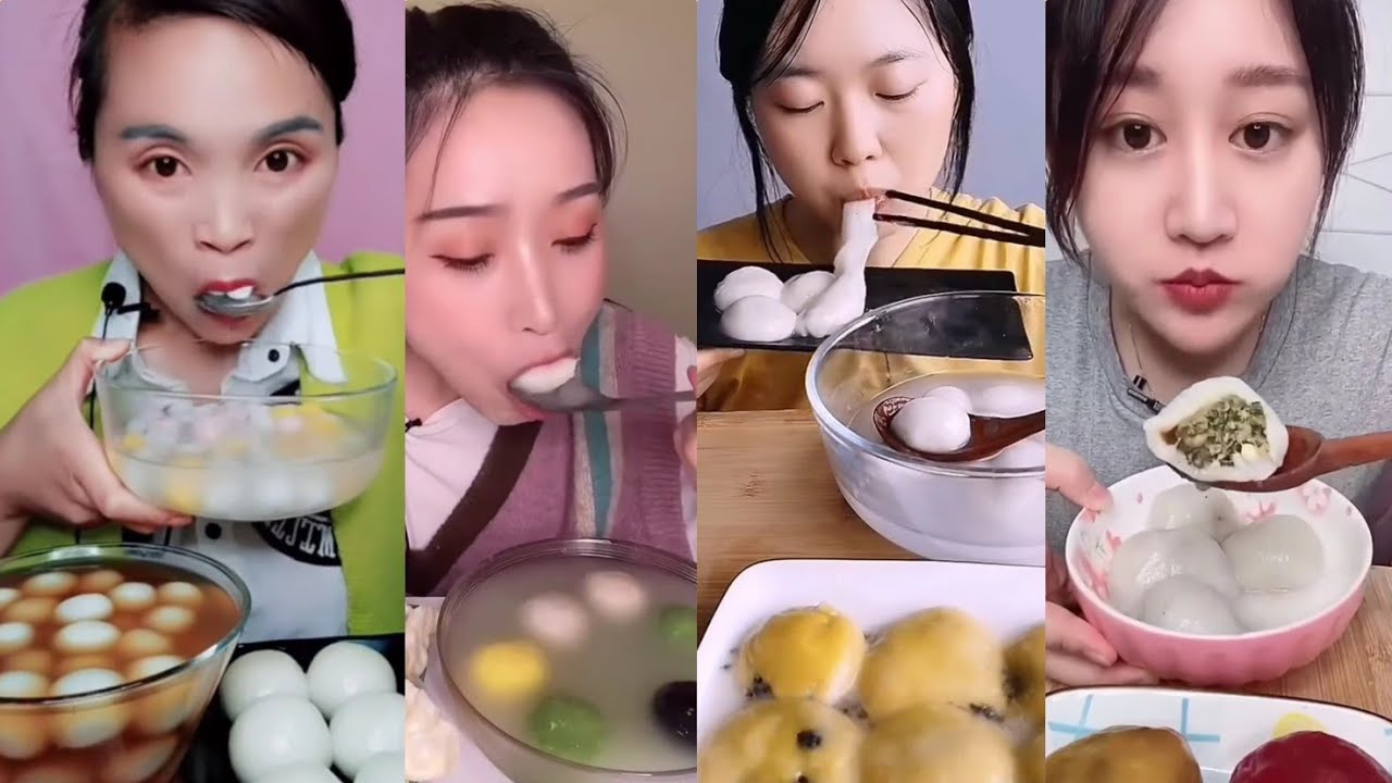 [ASMR] SWEET & SAVOURY 'TANG YUAN' (Glutinous Rice Balls)// Dessert Mukbang Eating Sounds 디저트 먹방 吃播