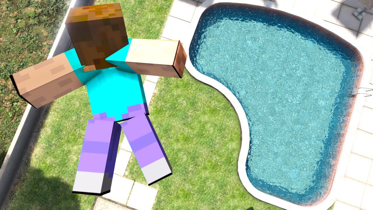 GTA 5 Water Ragdolls | MINECRAFT STEVE ep.3 (Euphoria Physics)